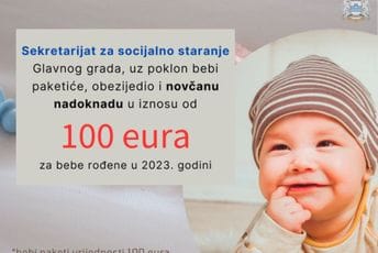 Uz tradicionalni poklon: Glavni grad izdvojio 350.000 eura za bebe rođene u 2023. Uz tradicionalni poklon: Glavni grad izdvojio 350.000 eura za bebe rođene u 2023.