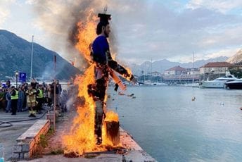 Pi! DOMENIKO AKROBATA ZVANI TEHNIČKI: Spaljivanje karnevalske lutke u Kotoru