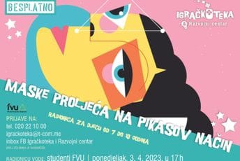 Podgorica: „Maske proljeća na Pikasov način“ u ponedjeljak u Igračkoteci Podgorica: „Maske proljeća na Pikasov način“ u ponedjeljak u Igračkoteci