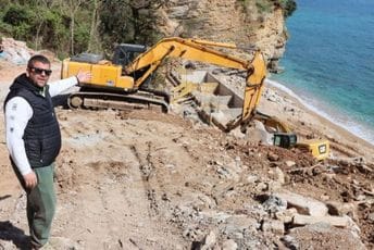 Sjekloća: Imam sve dozvole, prirodu nijesmo oštetili Sjekloća na mjestu izvođenja radova