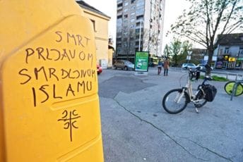 Zastrašujuće poruke na kontejnerima u Zagrebu: Pozivaju na ubistvo muslimana Zastrašujuće poruke na kontejnerima u Zagrebu: Pozivaju na ubistvo muslimana