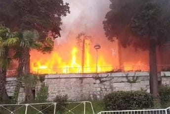 Požar u Hrvatskoj, hotel u plamenu Požar u Hrvatskoj, hotel u plamenu