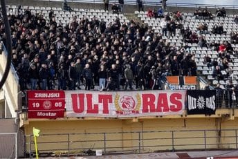 Navijači Zrinjskog vrijeđali BiH i klicali Hrvatskoj Navijači Zrinjskog vrijeđali BiH i klicali Hrvatskoj