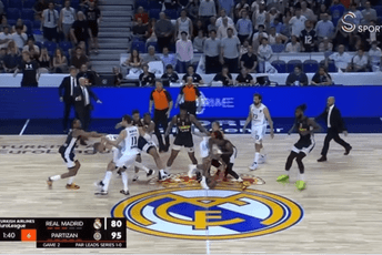 (VIDEO) Partizan pobijedio u Madridu, opšta tuča na terenu (VIDEO) Partizan pobijedio u Madridu, opšta tuča na terenu