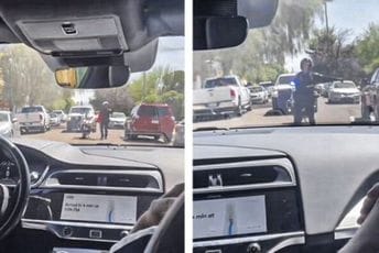 Urnebesna scena: Policija pokušala da zaustavi robotaksi bez vozača Urnebesna scena: Policija pokušala da zaustavi robotaksi bez vozača