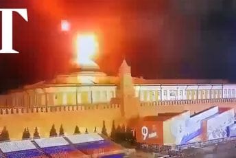 Ruski mediji: Ukrajinski dronovi oboreni iznad Kremlja, meta bila Putinova rezidencija (VIDEO)