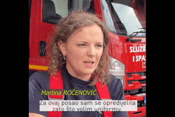 Martina razbija predrasude: Jedina žena koja gasi požare u Podgorici