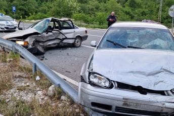 Udes na putu Podgorica-Cetinje: Jedna osoba teže povrijeđena
