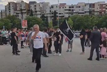 U Podgorici održan protest podrške Srbima na Kosovu