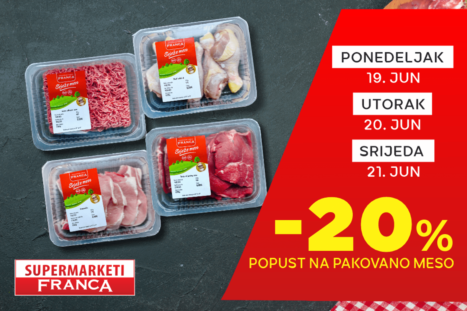 Fotografija 1: Tri dana popusta u supermarketima Franca (VIDEO)