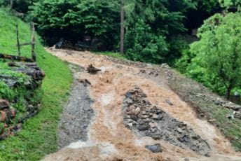 Petnjica: Kiša oštetila puteve, usjeve sravnila sa zemljom Petnjica: Kiša oštetila puteve, usjeve sravnila sa zemljom