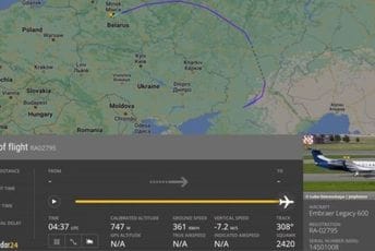 Prigožinov avion sletio u Bjelorusiju Prigožinov avion sletio u Bjelorusiju