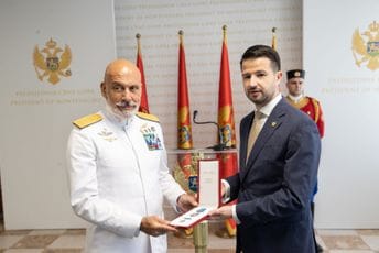 Medalja za zasluge: Milatović odlikovao  načelnika Generalštaba Oružanih snaga Italije