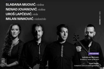 Gudački kvartet CSO svira Betovena i Hajdna pred podgoričkom publikom Gudački kvartet CSO svira Betovena i Hajdna pred podgoričkom publikom