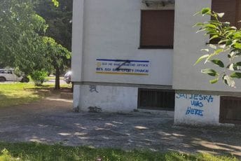 GI "21.maj": Provokacije ispisane na zgradi ispred Ambasade Ukrajine su pokušaj provokacije i zastrašivanja GI "21.maj": Provokacije ispisane na zgradi ispred Ambasade Ukrajine su pokušaj provokacije i zastrašivanja