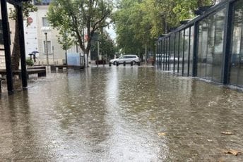 (VIDEO) Njegoševa ulica u Podgorici - pod vodom