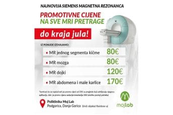 Najniže cijene za preglede na magnetnoj rezonanci u Poliklinici Moj Lab Najniže cijene za preglede na magnetnoj rezonanci u Poliklinici Moj Lab
