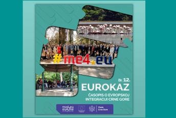 Objavljeno dvanaesto izdanje Eurokaza – časopisa o evropskoj integraciji Crne Gore Objavljeno dvanaesto izdanje Eurokaza – časopisa o evropskoj integraciji Crne Gore