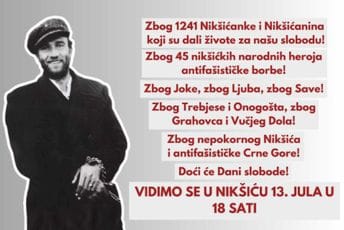 Grupa građana poziva na skup 13. jula u Nikšiću: Doći će dani slobode! Grupa građana poziva na skup 13. jula u Nikšiću: Doći će dani slobode!