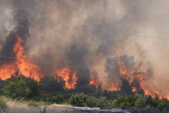 Veliki požar kod Šibenika: Gase ga kanaderi i desetine vatrogasaca Veliki požar kod Šibenika: Gase ga kanaderi i desetine vatrogasaca