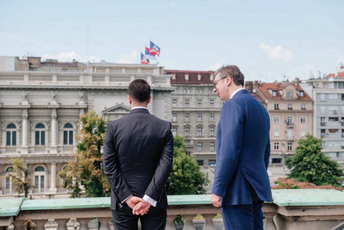 Državne cicije Milatović i Vučić u Beogradu