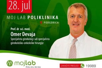 Ginekolog-onkolog prof. dr Omer Devaja iz britanskog West Kent Cancer centra 28. jula u poliklinici Moj Lab Podgorica