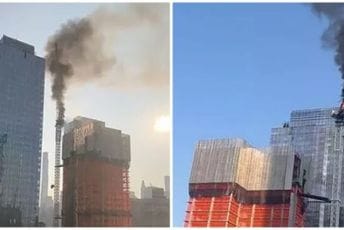 (VIDEO) Haos u Njujorku: Kran se zapalio i srušio na zgradu (VIDEO) Haos u Njujorku: Kran se zapalio i srušio na zgradu