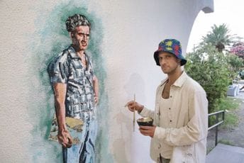 Originalan omaž umjetniku: Na zidu barske galerije mural sa likom Veliše Lekovića Originalan omaž umjetniku: Na zidu barske galerije mural sa likom Veliše Lekovića