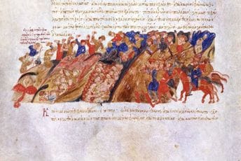 Likovni prikaz pobjede dukljanskog oružja: Madridski kodeks „Kratke istorije“ Jovana Skilice Likovni prikaz pobjede dukljanskog oružja: Madridski kodeks „Kratke istorije“ Jovana Skilice