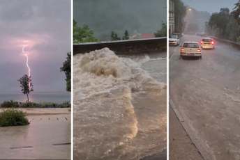 Olujno vrijeme u Hrvatskoj, vjetar obarao stabla Olujno vrijeme u Hrvatskoj, vjetar obarao stabla