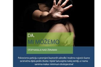 NVO "Mi možemo": Pokrećemo peticiju za promjenu kaznenih odredbi koje se tiču silovanja i obljube NVO "Mi možemo": Pokrećemo peticiju za promjenu kaznenih odredbi koje se tiču silovanja i obljube