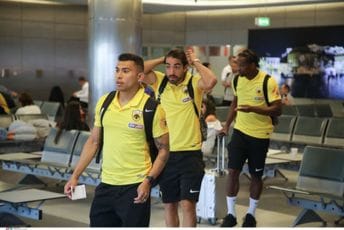 Fudbaleri AEK-a stigli u Zagreb, čuva ih policija