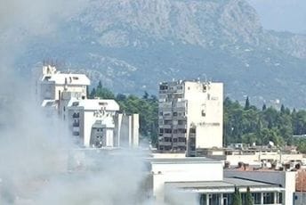 Podgorica: Gorjelo vozilo u ulici Stanka Dragojevića Podgorica: Gorjelo vozilo u ulici Stanka Dragojevića