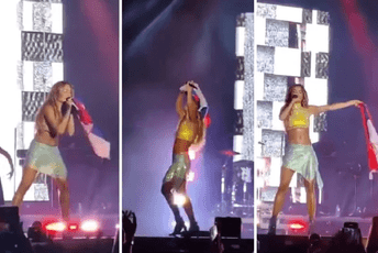 Rita Ora se na nastupu ogrnula zastavom Srbije, nakon kritika se pravdala da nije vidjela Rita Ora se na nastupu ogrnula zastavom Srbije, nakon kritika se pravdala da nije vidjela