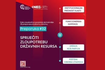 CDT: Spriječiti zloupotrebu državnih resursa CDT: Spriječiti zloupotrebu državnih resursa