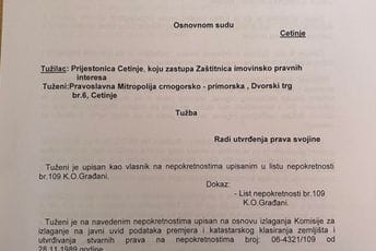 Pogledajte što piše u tužbi kojom Prijestonica traži da se vrati državi groblje koje je neosnovano upisano na Mitropoliju