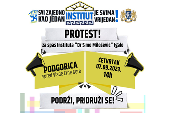 Protest za spas instituta “Dr Simo Milošević” sjutra ispred Vlade Protest za spas instituta “Dr Simo Milošević” sjutra ispred Vlade