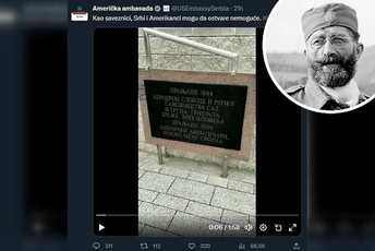 Američka ambasada u Srbiji objavila video sa spomenikom Draži Mihailoviću