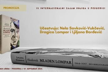 Bio-bibliografija o Mladenu Lomparu na Sajmu knjiga u Podgorici