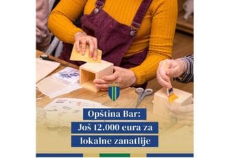 Opština Bar: Zanatlijama dodijeljeno još 12.000 eura za započinjanje ili unaprijeđenje biznisa