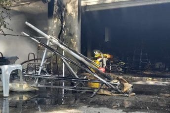 Gorjela dupla garaža u Baru: Na teren izašle dvije ekipe vatrogasaca