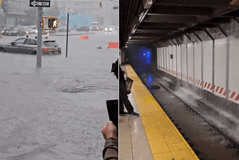 Velike poplave pogodile Njujork: Blokiran saobraćaj, ulice se pretvorile u rijeke