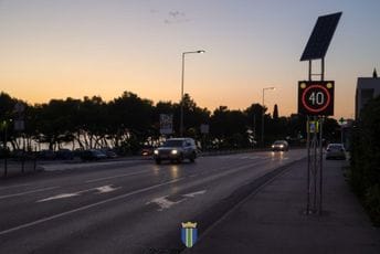 Ugrađena LED signalizacija i markeri u ulici IV Crnogorske proleterske brigade u Baru