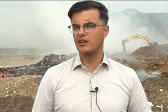 Šaranović o požaru na deponiji Livade: Lice koje smo mogli da vidimo na snimcima je definitivno znalo šta radi