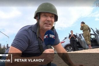 Dok se reporter HRT-a „krije od bombi“, Izraelke bezbrižno ćaskaju Dok se reporter HRT-a „krije od bombi“, Izraelke bezbrižno ćaskaju