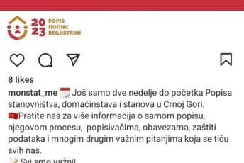 "Još samo dve nedelje": Monstat popis najavljuje - ekavicom