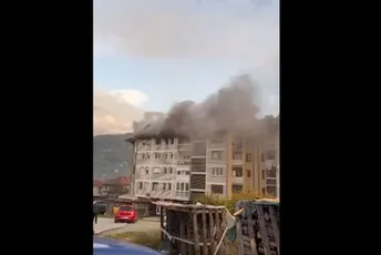 Bijelo Polje: Izbio požar u zgradi, tri osobe povrijeđene