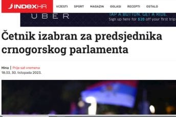 Mediji u regiji 'oduševljeni' vijestima iz Crne Gore: Navode da je "četnik" i "proruski igrač" na čelu Skupštine Mediji u regiji 'oduševljeni' vijestima iz Crne Gore: Navode da je "četnik" i "proruski igrač" na čelu Skupštine