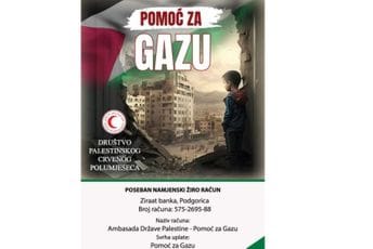 Ambasada Palestine u Crnoj Gori: Otvoren žiro račun za pomoć civilima u Gazi