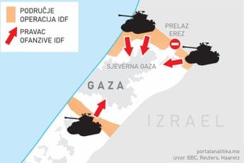 Iz tri pravca: Ovako je izgledala kopnena ofanziva Izraela ka Gazi Iz tri pravca: Ovako je izgledala kopnena ofanziva Izraela ka Gazi